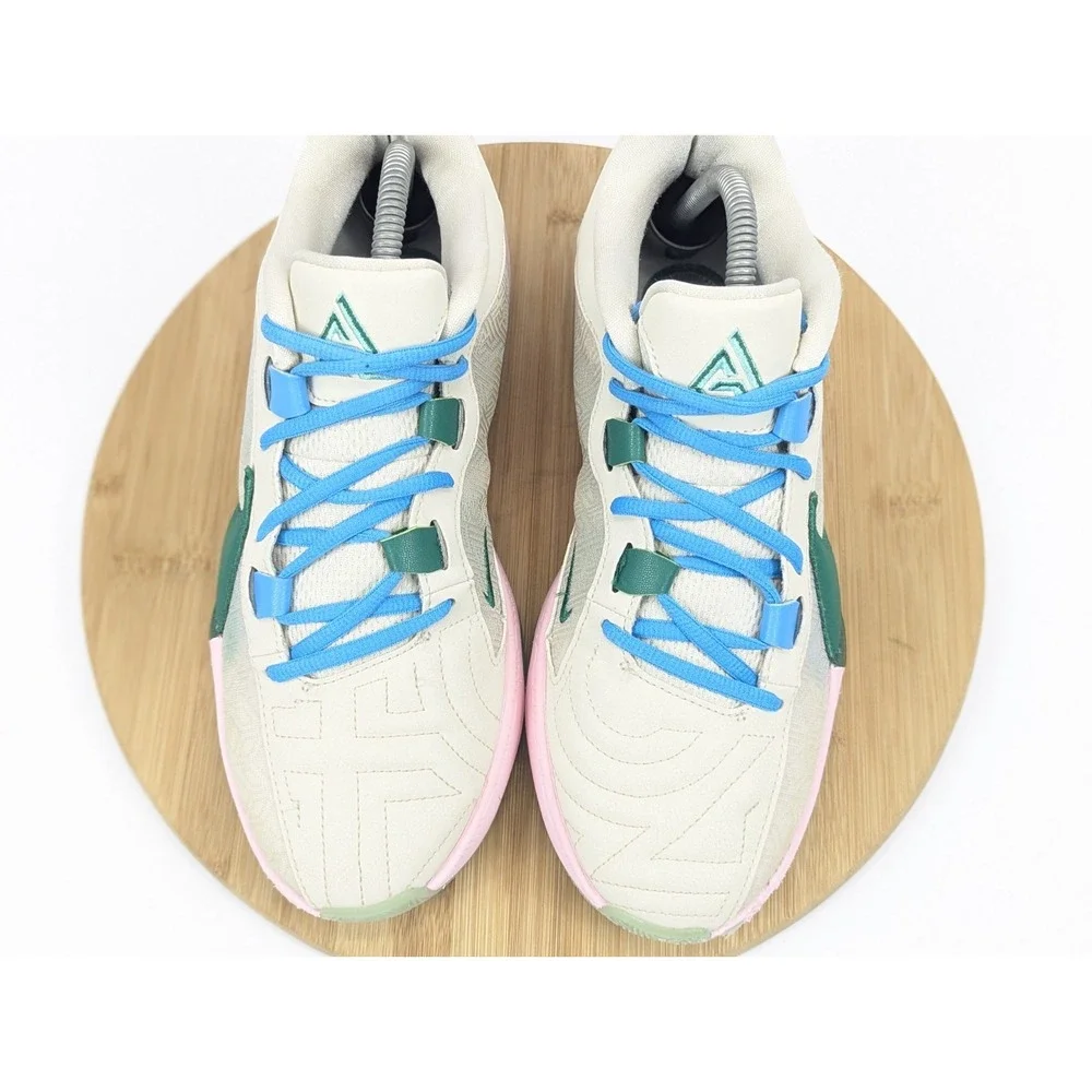 Nike‎ Mens 8 Giannis Immortality 3 Basketball Shoes White Green Pink Sneakers